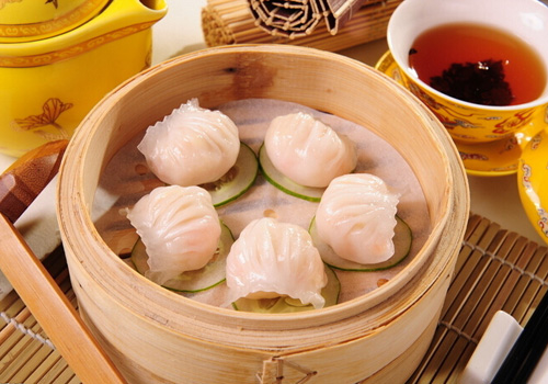 虾饺皇与茶水