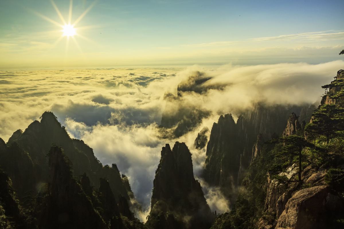 黄山云海日出
